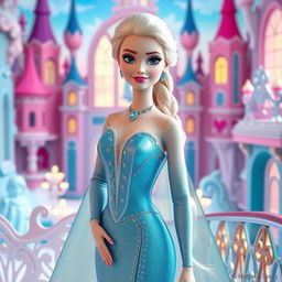 Elsa s Chic Transformation Barbie Inspired Frozen Fashion