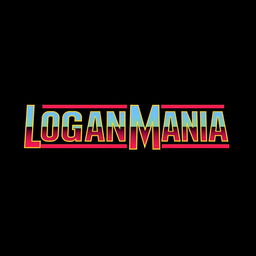 A retro WWF WrestleMania logo style design featuring the word "LOGANMANIA"