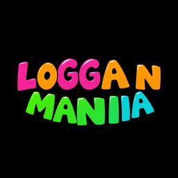 A cartoon-style logo featuring the text "LOGANMANIA" prominently