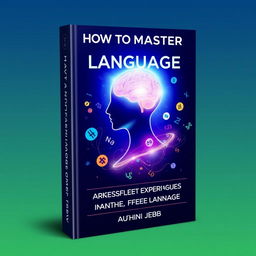 An eye-catching book cover for "How to Master Any Language in the Fastest Possible Way"