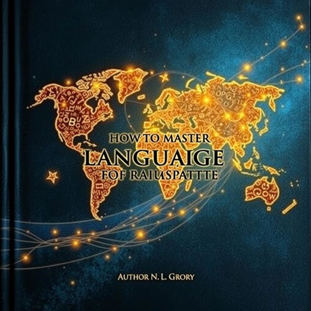 A premium book cover for "How to Master Any Language in the Fastest Possible Way"