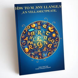 A premium book cover for "How to Master Any Language in the Fastest Possible Way"