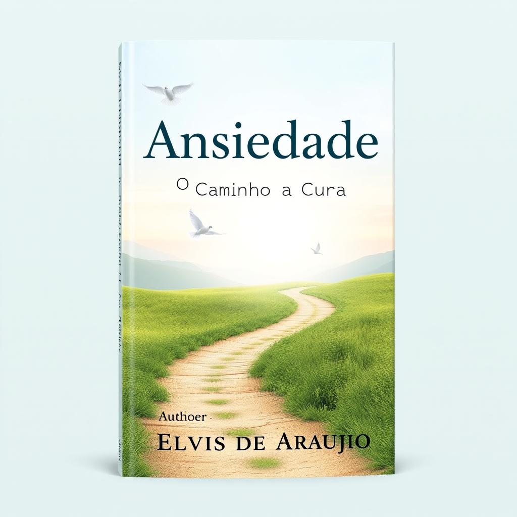 A book cover with the title 'Ansiedade: O Caminho para a Cura' and the author's name, Elvis de Araujo