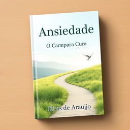 A book cover with the title 'Ansiedade: O Caminho para a Cura' and the author's name, Elvis de Araujo