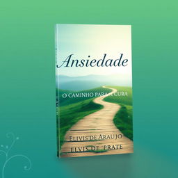 A captivating book cover design for the book titled "Ansiedade: O Caminho para a Cura" by author Elvis de Araujo