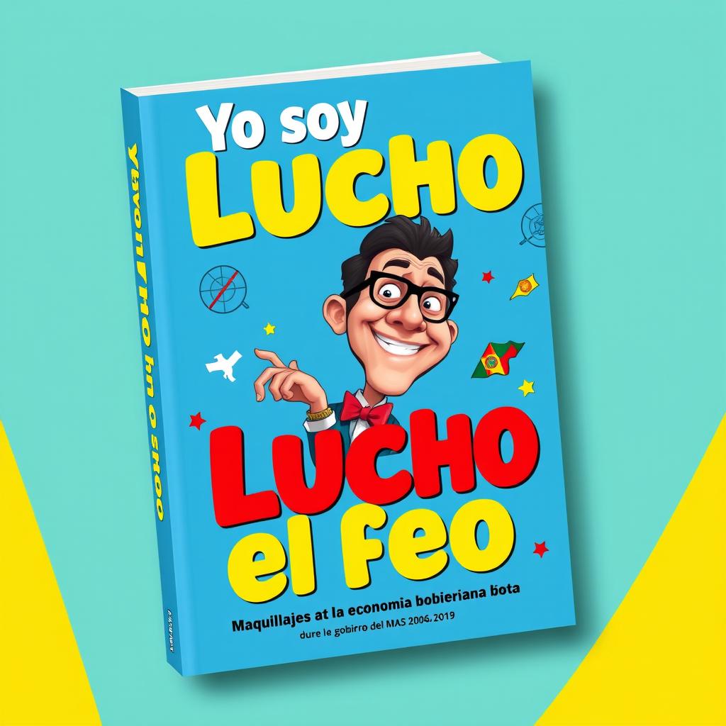 A book cover for "Yo soy Lucho, el feo" with a subtitle "Maquillajes a la economía boliviana durante el gobierno del MAS 2006 - 2019"