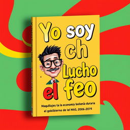 A book cover for "Yo soy Lucho, el feo" with a subtitle "Maquillajes a la economía boliviana durante el gobierno del MAS 2006 - 2019"