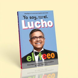 Book cover design featuring the title "Yo soy Lucho, el feo" with a subtitle "Maquillajes a la economía boliviana durante el gobierno del MAS 2006 - 2019", inspired by the Colombian TV program "Yo soy Betty, la fea"