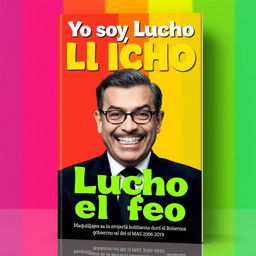 Book cover design featuring the title "Yo soy Lucho, el feo" with a subtitle "Maquillajes a la economía boliviana durante el gobierno del MAS 2006 - 2019", inspired by the Colombian TV program "Yo soy Betty, la fea"