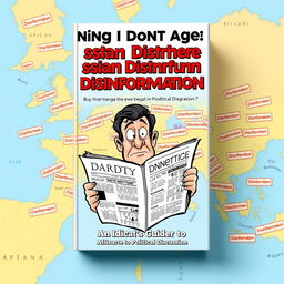 A satirical representation of a book titled "Everything I Don't Agree With Is Russian Disinformation: An Idiot's Guide to Political Discussion
