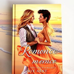 A romantic book cover featuring a realistic portrait of a couple