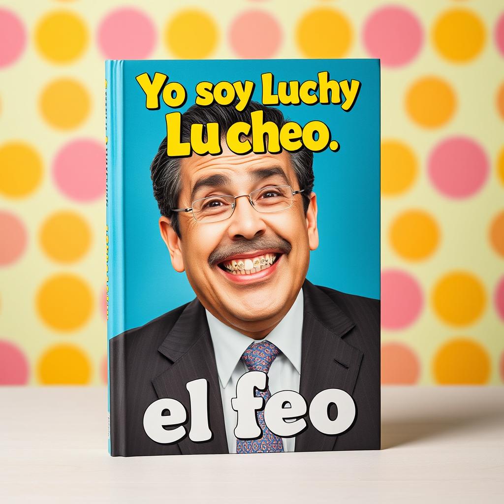 Book cover design featuring the title "Yo soy Lucho, el feo" with graphic characteristics inspired by the Colombian TV program "Yo soy Betty, la fea"