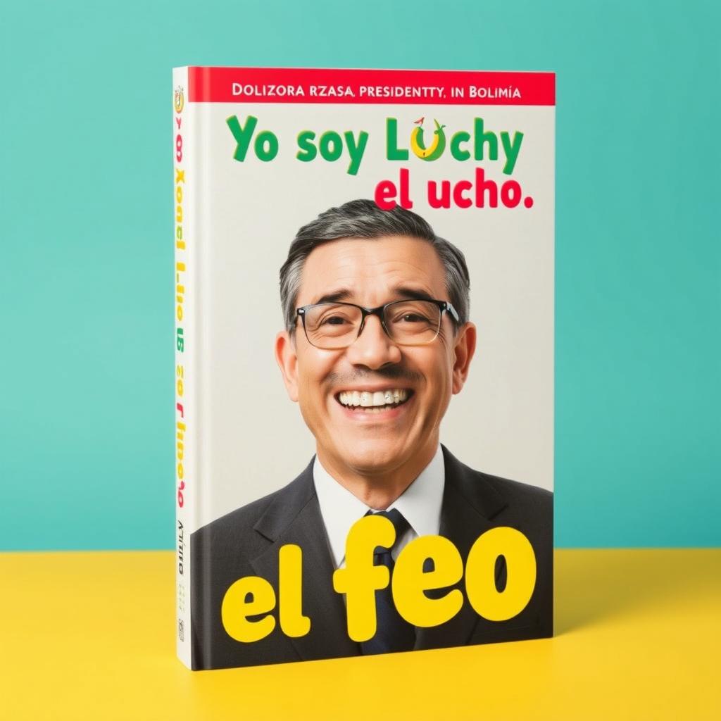 Book cover design featuring the title "Yo soy Lucho, el feo" with graphic characteristics inspired by the Colombian TV program "Yo soy Betty, la fea"