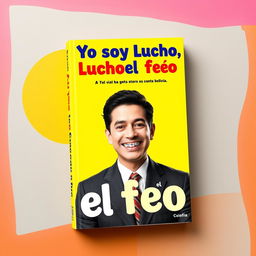 Book cover design featuring the title "Yo soy Lucho, el feo" with graphic characteristics inspired by the Colombian TV program "Yo soy Betty, la fea"