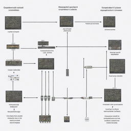 Illustration of a definition for Sequential Circuits featuring labels and arrows indicating different components (like flip-flops, logic gates) and process flow in a style that is easy to understand.