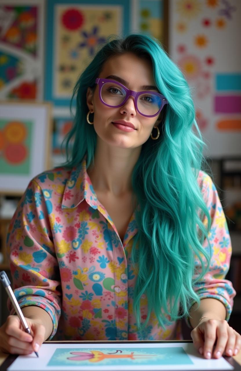 A vibrant and professional full-body photo of a pretty 25-year-old Polish woman