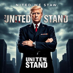 A movie poster for a TV show titled 'United We Stand'