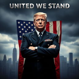 A movie poster for a TV show titled 'United We Stand'