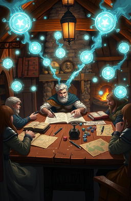 A heroic character, an RPG game master, breaks through a creative block