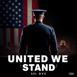 A movie poster for a TV show titled 'United We Stand', featuring a fictional scenario where America is a dictatorship