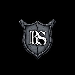 A portrait-style illustration of a broken crest set against a dark, moody background