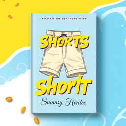 An ebook cover design featuring a vibrant and eye-catching illustration of a pair of stylish shorts