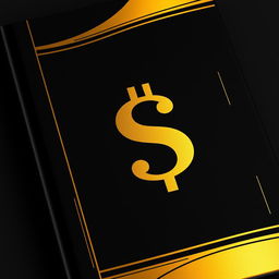 The cover of an e-book featuring an elegant combination of black and gold colors, with a large, prominent money symbol in the center