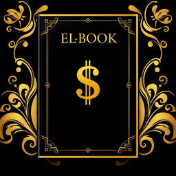 The cover of an e-book featuring an elegant combination of black and gold colors, with a large, prominent money symbol in the center