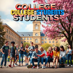 A captivating movie poster for the TV show 'College Students