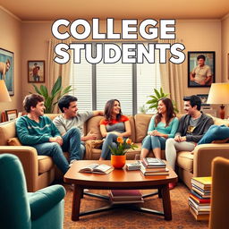 A vibrant and inviting movie poster for the TV show titled 'College Students