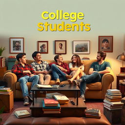 A vibrant and inviting movie poster for the TV show titled 'College Students