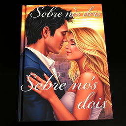 A romantic book cover featuring a realistic portrait of a couple