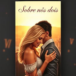 A romantic book cover featuring a realistic portrait of a couple