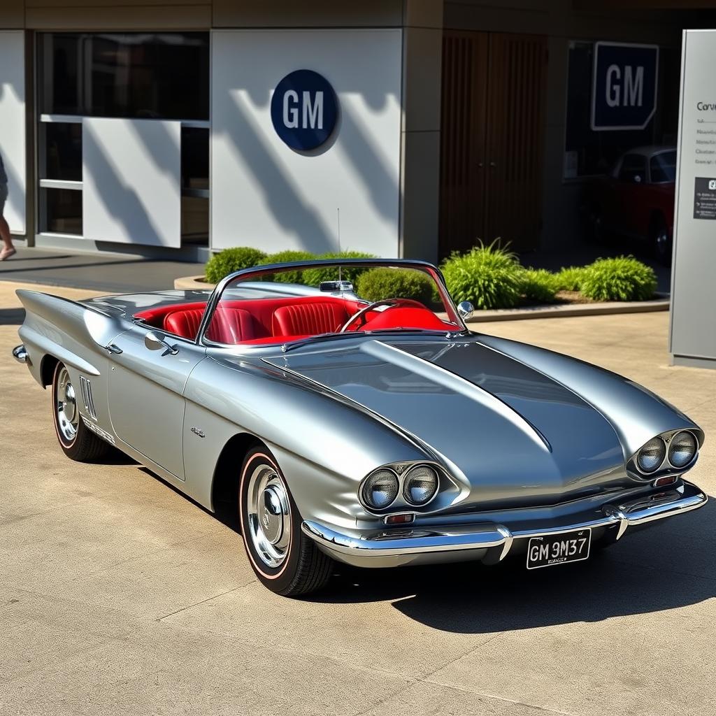 Uber realistic portrayal of the 1962 Corvair Super Spyder Concept, featuring its iconic air-cooled design