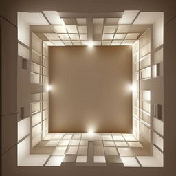 Design a modern false ceiling for a rectangular room measuring 11 feet by 14 feet, incorporating intricate patterns and ambient lighting.