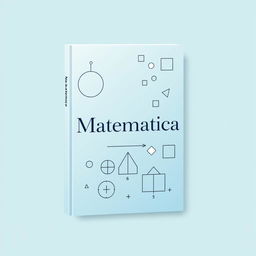 An easy-to-draw yet elegant book cover with the title 'Matematica' beautifully written in a sleek, modern font