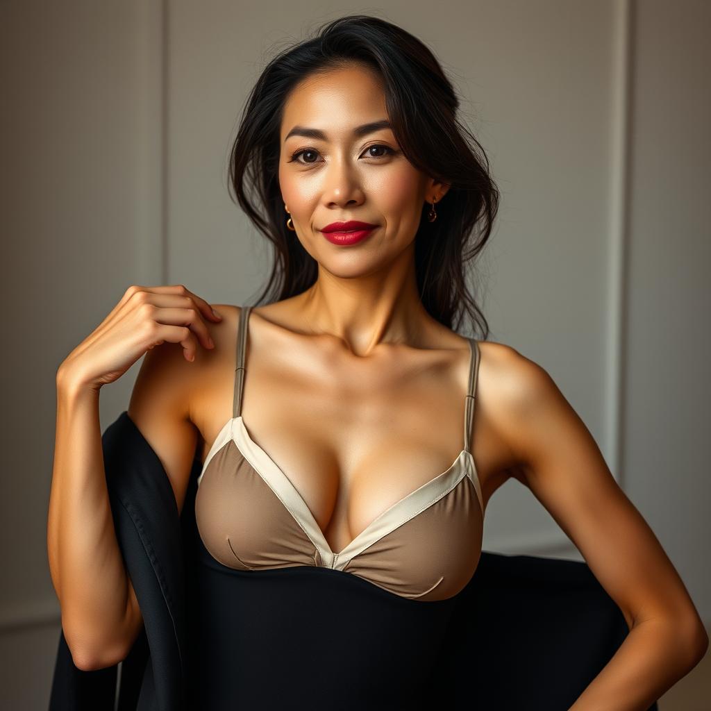 Ethereal Beauty: A 45-Year-Old Asian Woman Slaying the Game