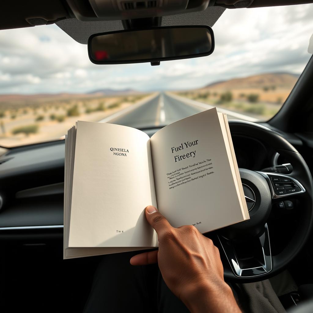 A close-up image of a luxurious Mercedes Benz interior driving on South African roads