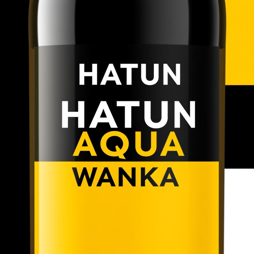 A captivating label design with the name "HATUN AQUA WANKA" prominently featured