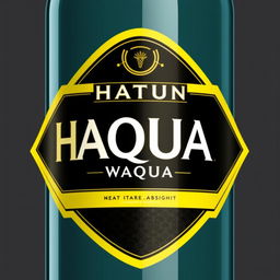 A captivating label design with the name "HATUN AQUA WANKA" prominently featured