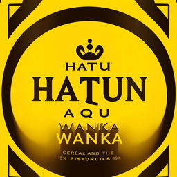 A captivating label design with the name "HATUN AQUA WANKA" prominently featured