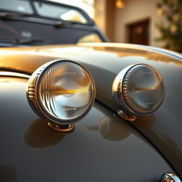 A vintage Citroën 2CV featuring distinct kupla signal lights