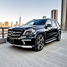 2015 Mercedes Benz GL63 AMG featuring a sophisticated two-tone custom paint job in black and white