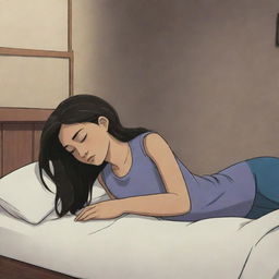 Illustrate an emotional scene from The Owl House where Luz finds Amity passed out. The scene should capture the worry and concern in Luz's expression, while Amity looks vulnerable and helpless.