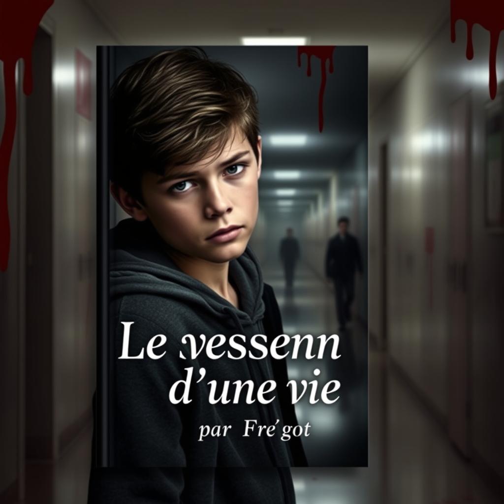 E-book cover depicting a teenager looking sad and being bullied