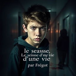 E-book cover depicting a teenager looking sad and being bullied