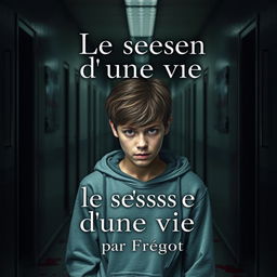 E-book cover depicting a teenager looking sad and being bullied