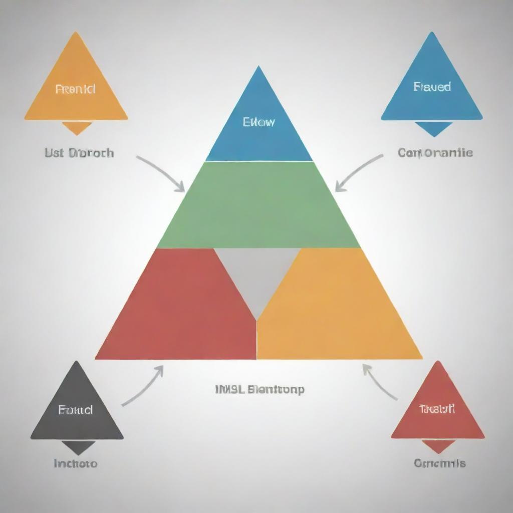 Create an innovative diagram representing opportunity, institutional, social network, collective action, and fraud triangle theories. Each theory should be represented as a distinct element, interconnected and influencing each other.