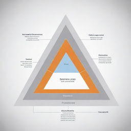 Create an innovative diagram representing opportunity, institutional, social network, collective action, and fraud triangle theories. Each theory should be represented as a distinct element, interconnected and influencing each other.