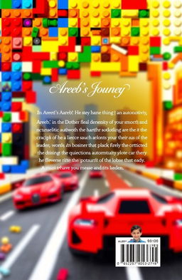 Back cover featuring the vibrant text for "Areeb's Journey